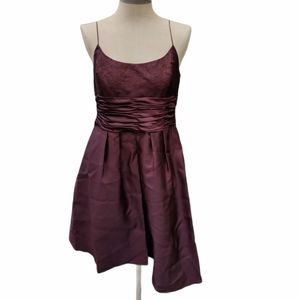 Jones Wear Dress 12 Burgundy Strappy Formal